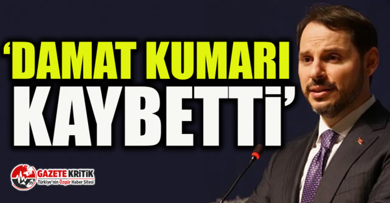 CHP'li Erdoğdu'dan Berat Albayrak çıkışı