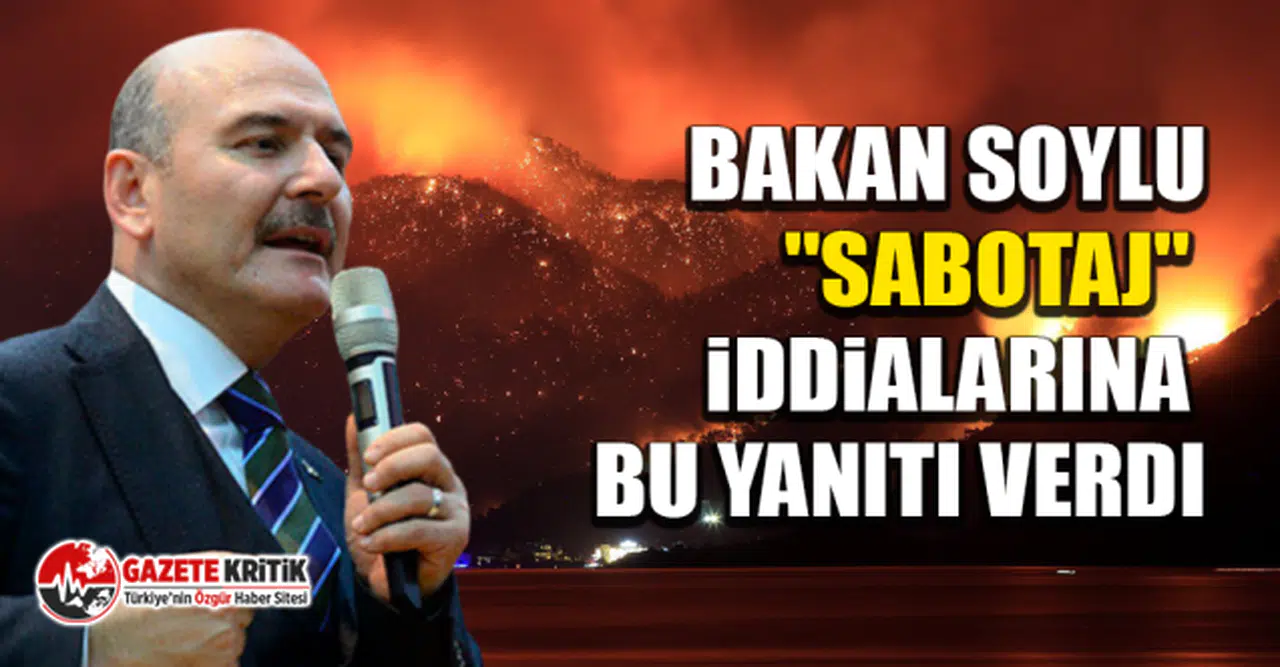 Bakan Soylu ''sabotaj'' iddialarına bu yanıtı verdi