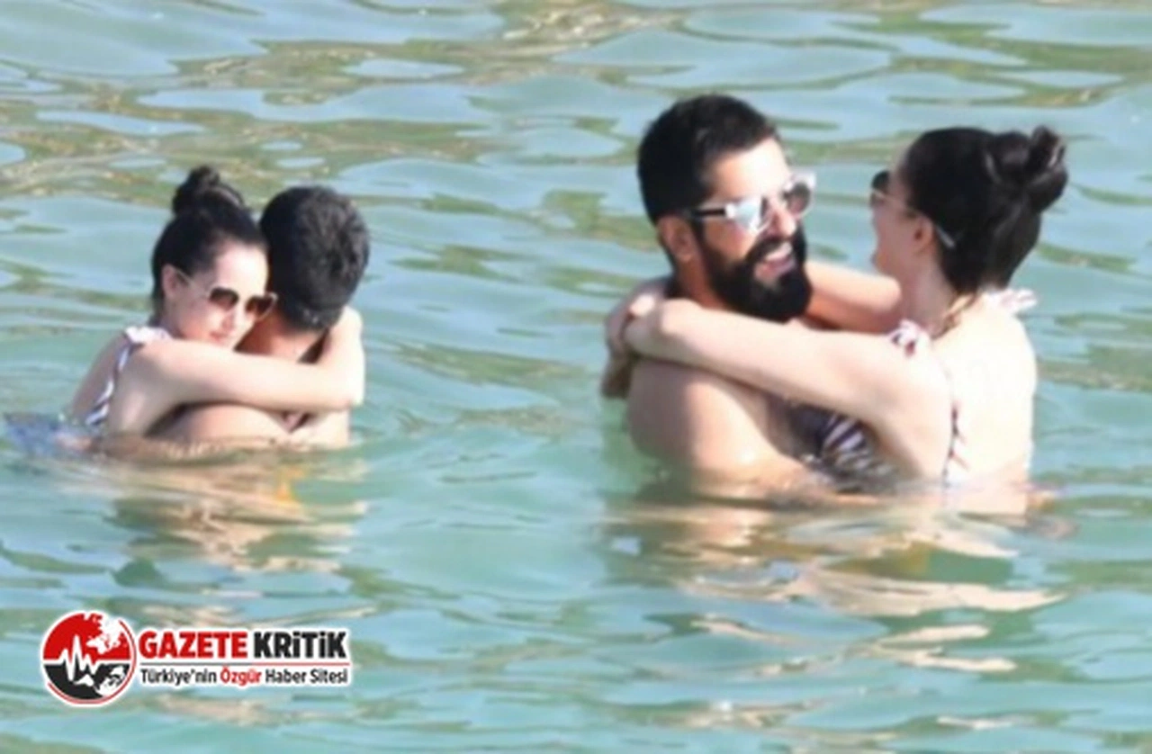 Burak Özçivit-Fahriye Evcen çifti denizde aşka geldi