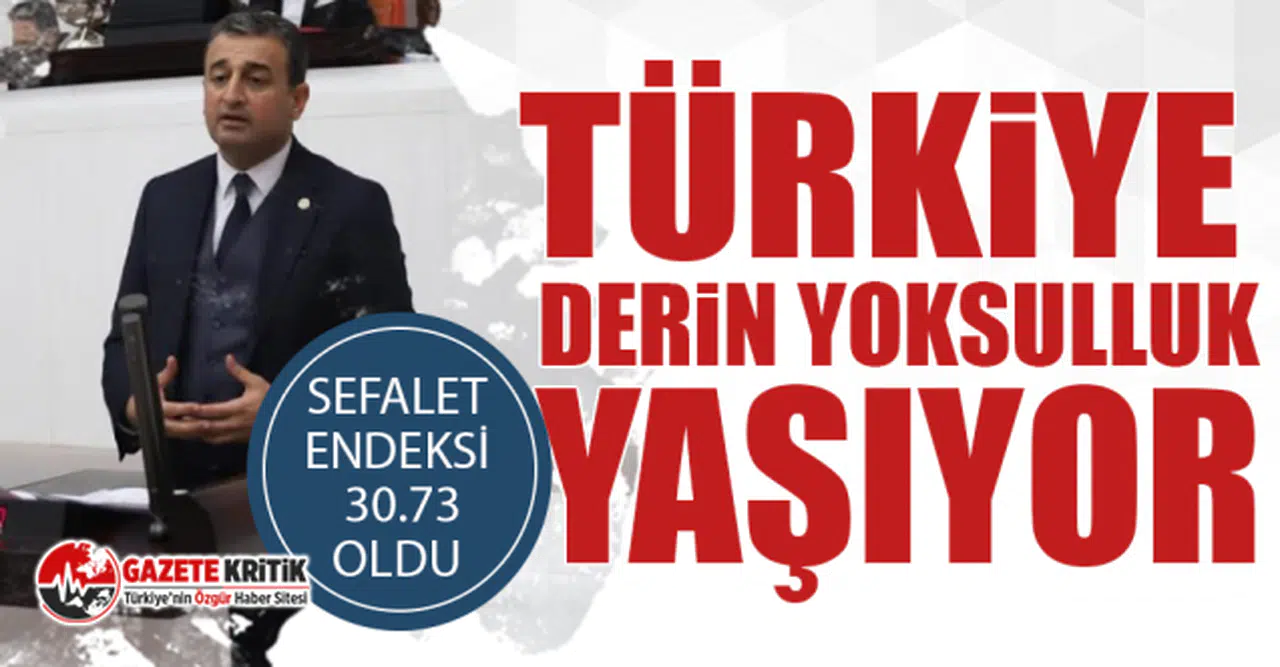 CHP'li Bulut: Türkiye sefalet endeksinde üst sıralara tırmanıyor. Ülke sefilleri oynuyor.