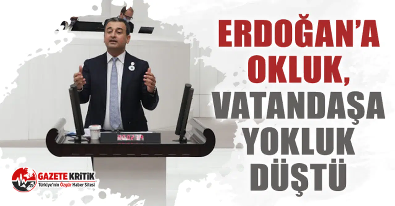 CHP'li Burhanettin Bulut: Erdoğan’a Okluk, Vatandaşa Yokluk Düştü