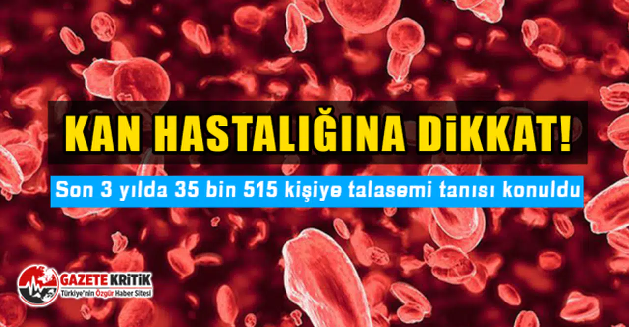 CHP'li Gürer: Son 3 yılda 35 bin 515 kişiye talasemi tanısı konuldu