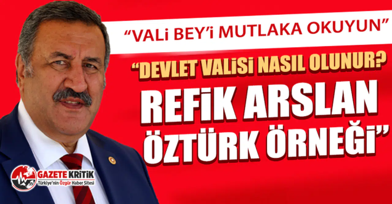 CHP'li Gürer: “Vali Bey’i mutlaka okuyun”