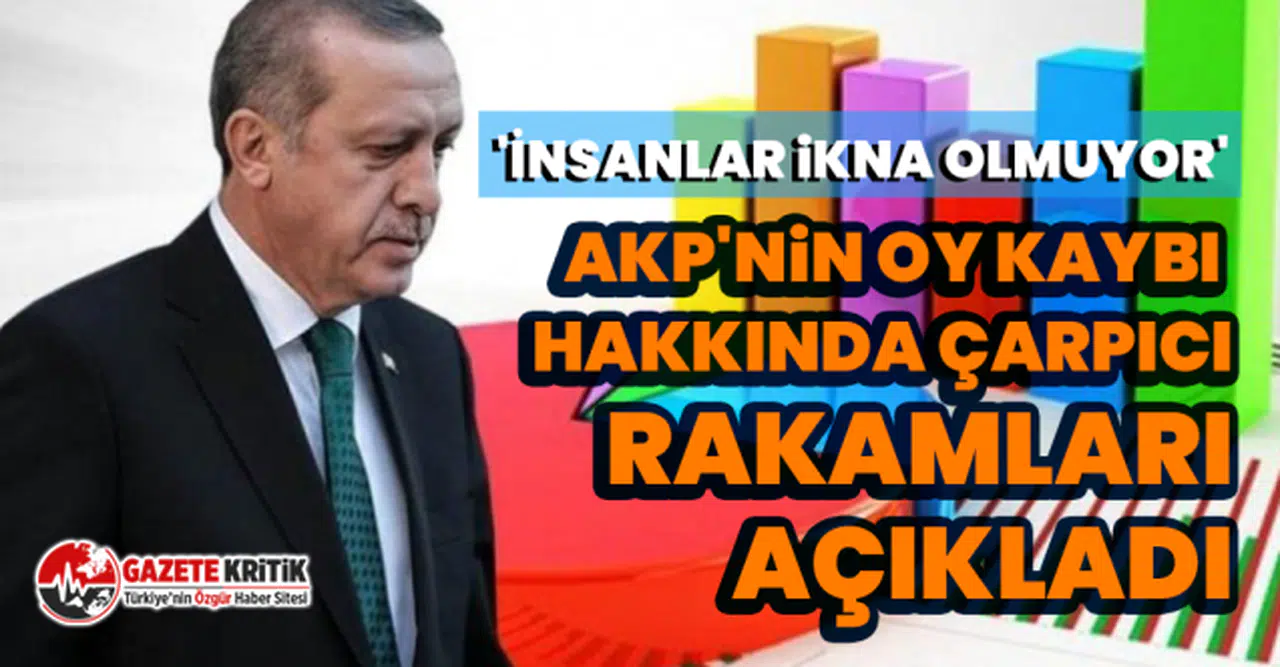 AKP'nin oy kaybı hakkında çarpıcı rakamları açıkladı