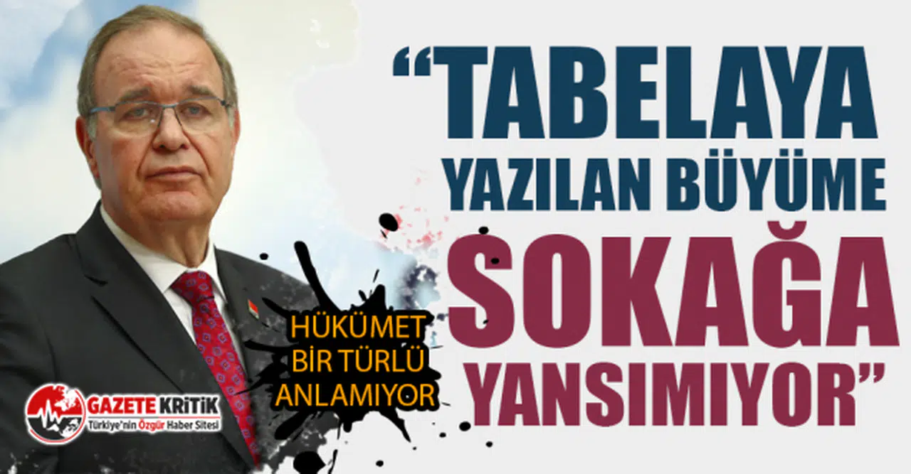 CHP Sözcüsü Öztrak: “Tabelaya yazılan büyüme sokağa yansımıyor”