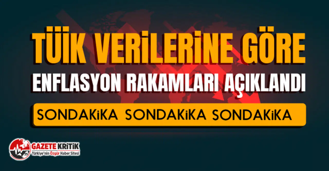 TÜİK verilerine göre enflasyon rakamları açıklandı