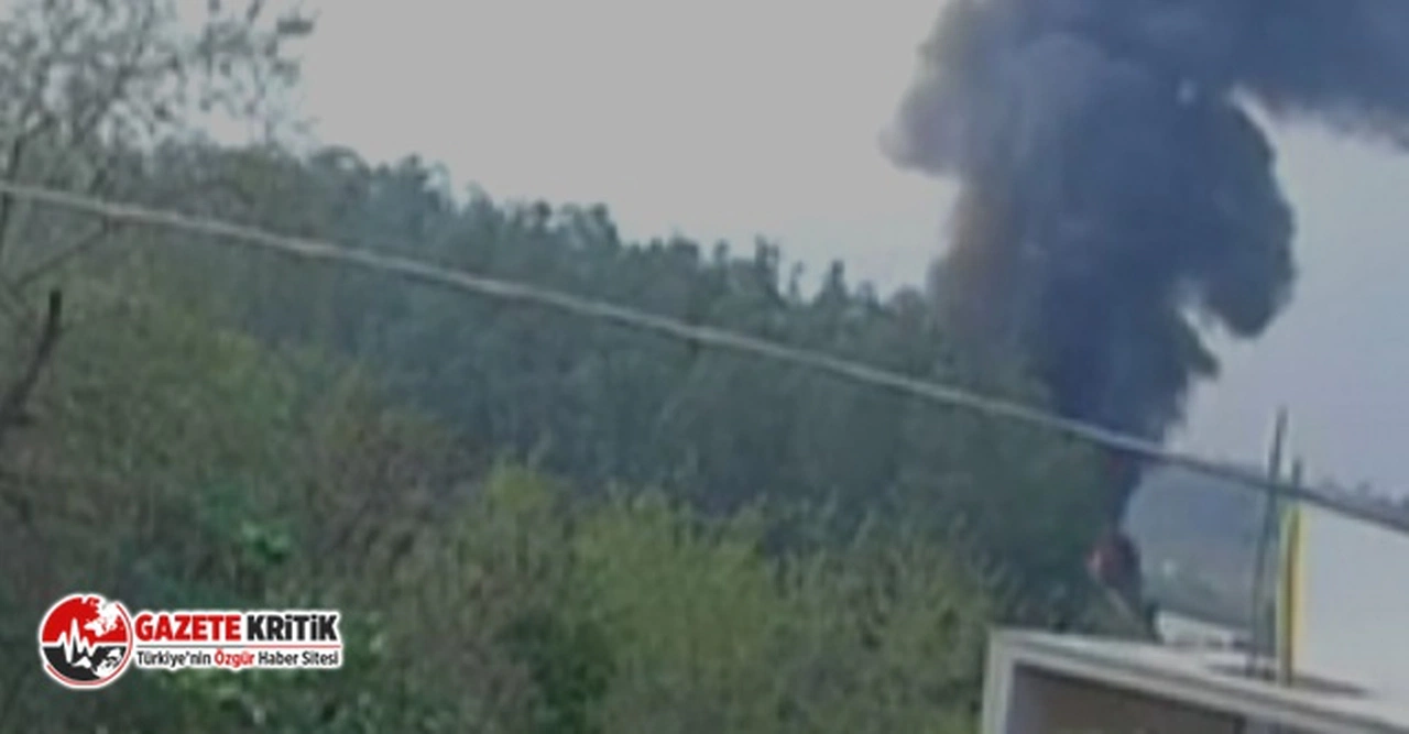 Uçağın yere çakıldığı anlar kamerada! 7 kişi öldü