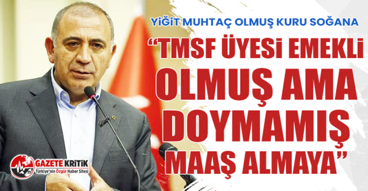 CHP'li Gürsel Tekin: Yiğit muhtaç olmuş kuru soğana “TMSF üyesi emekli olmuş ama doymamış maaş almaya”