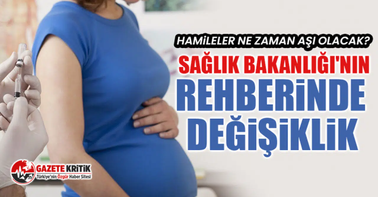 Hamileler ne zaman aşı olacak? Sağlık Bakanlığı'nın rehberinde değişiklik