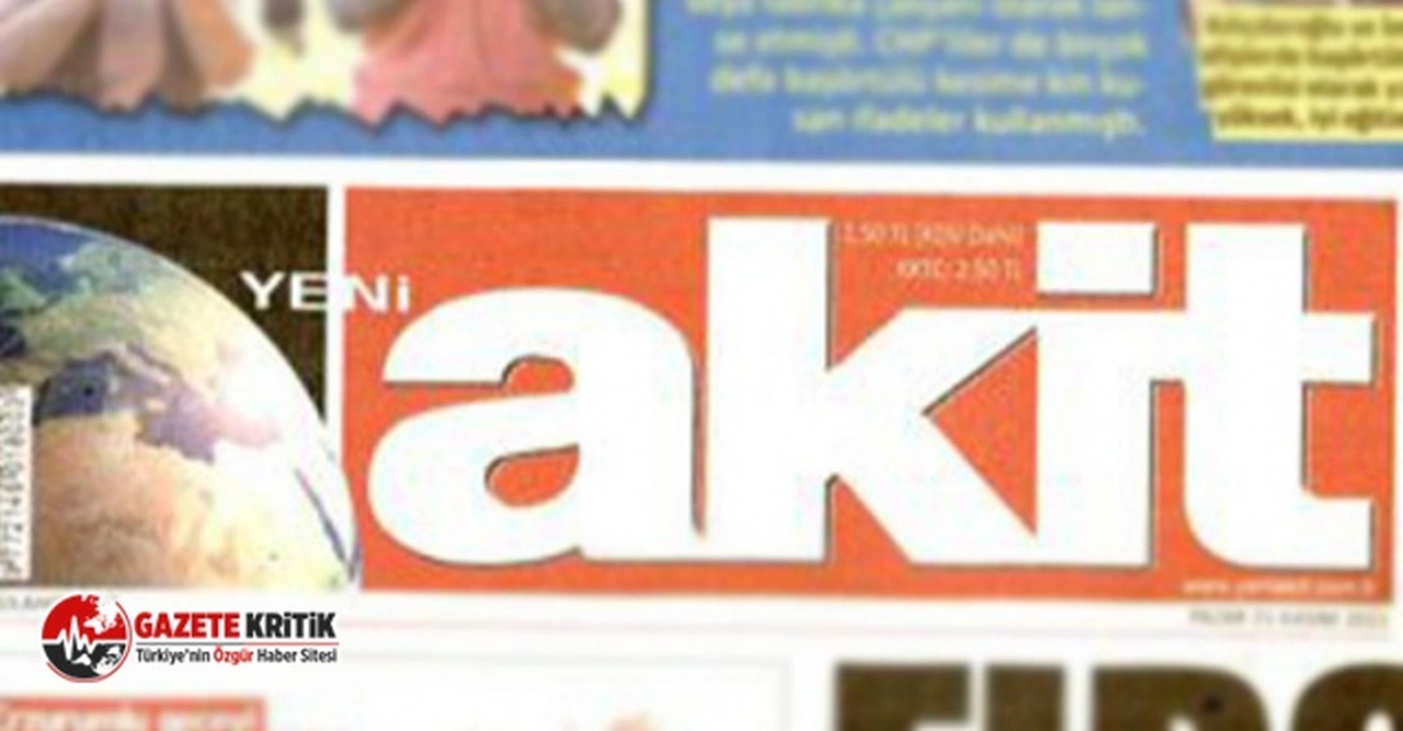 Yeni Akit'e eleştiri: 'Manşeti görünce gözlerime inanamadım, Allahım sen bunları ıslah et!'
