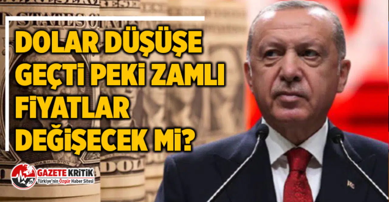 Dolar düşüşe geçti Peki zamlı fiyatlar değişecek mi?