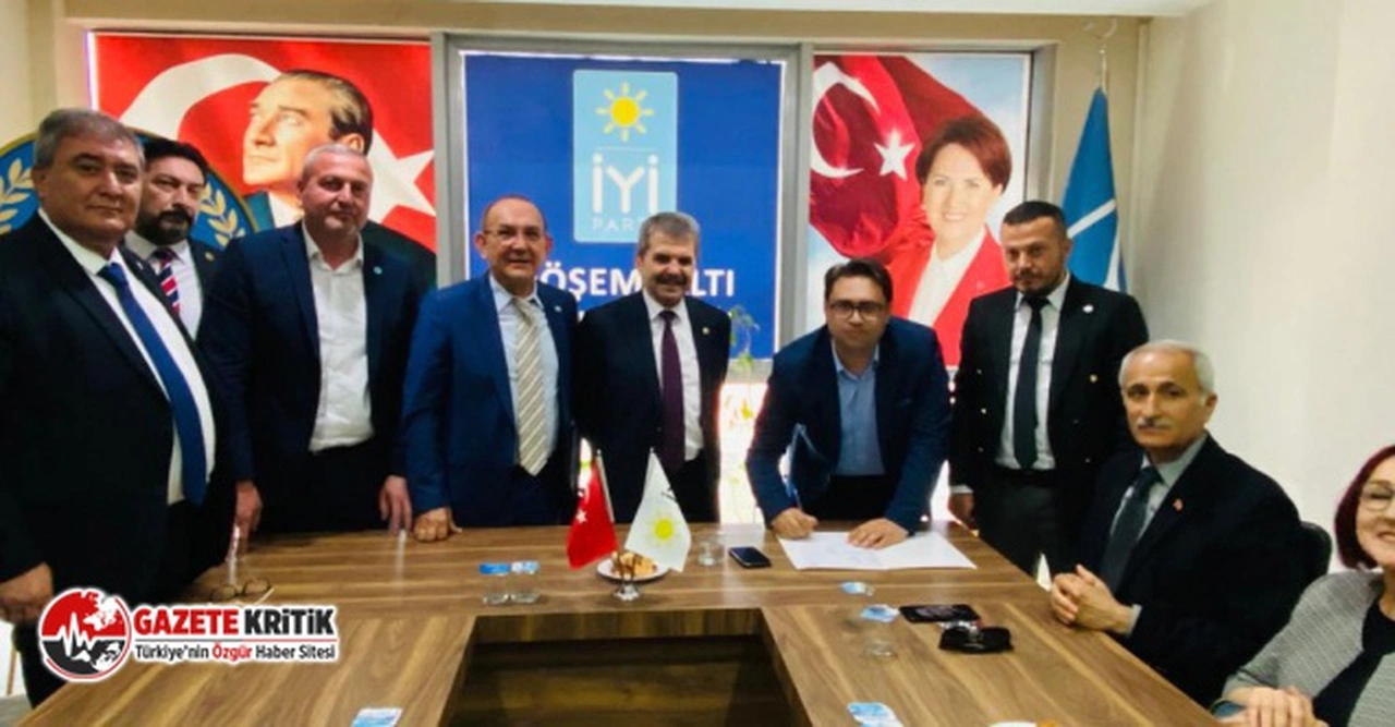 AK PARTİ BELEDİYE BAŞKAN ADAYI 100 KİŞİ İLE BİRLİKTE İYİ PARTİYE KATILDI