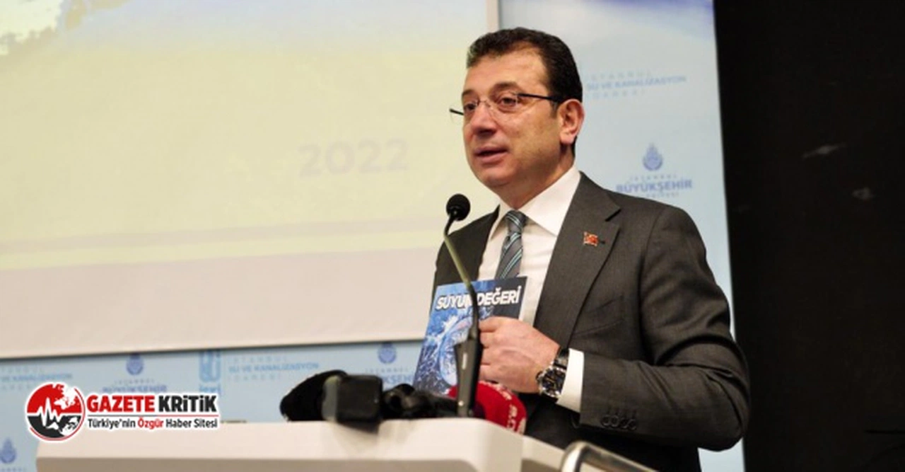 İMAMOĞLU: SUYU SİYASİ MALZEME YAPARSAK İSTANBUL’A İHANET ETMİŞ OLURUZ