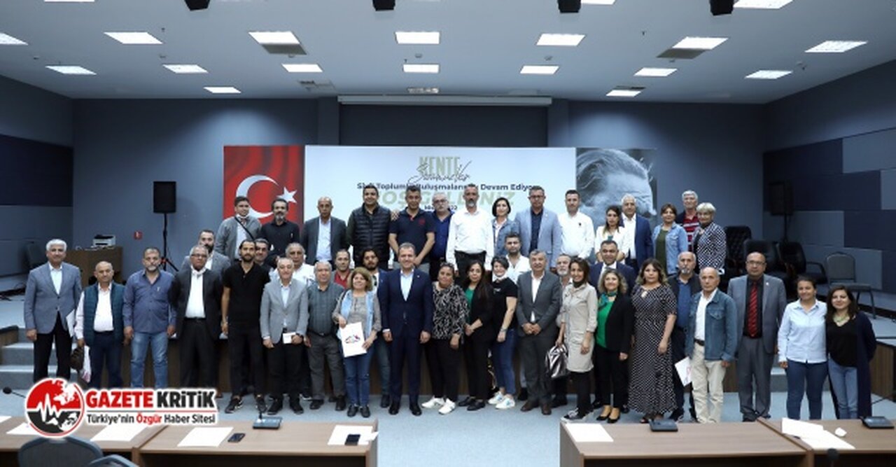 MERSİN BÜYÜKŞEHİR BELEDİYE BAŞKANI SEÇER, EMEK ÖRGÜTLERİ İLE BİR ARAYA GELDİ