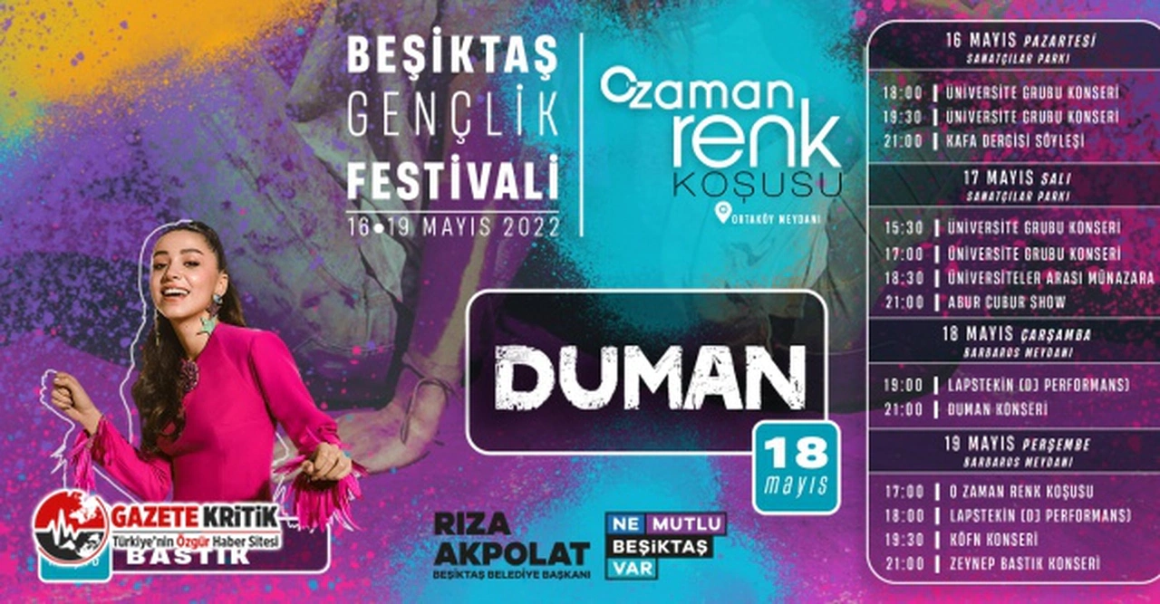 BEŞİKTAŞ’TA 19 MAYIS GENÇLİK FESTİVALİ İLE KUTLANACAK