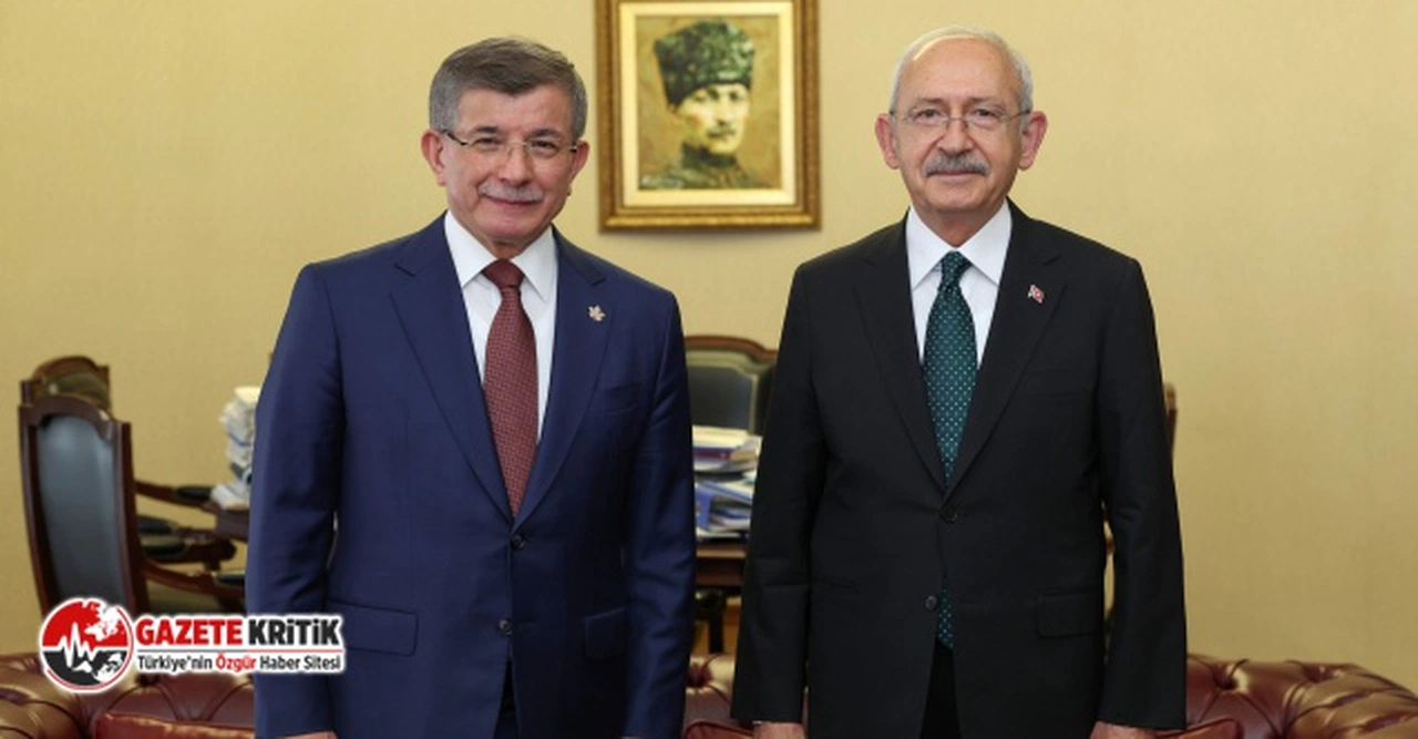 CHP GENEL BAŞKANI KEMAL KILIÇDAROĞLU, GELECEK PARTİSİ GENEL BAŞKANI AHMET DAVUTOĞLU’NU KABUL ETTİ