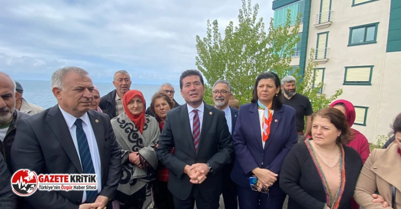 CHP HEYETİ, AKÇAABAT MERSİN’DEKİ SATIŞA KARŞI HALKIN YANINDA