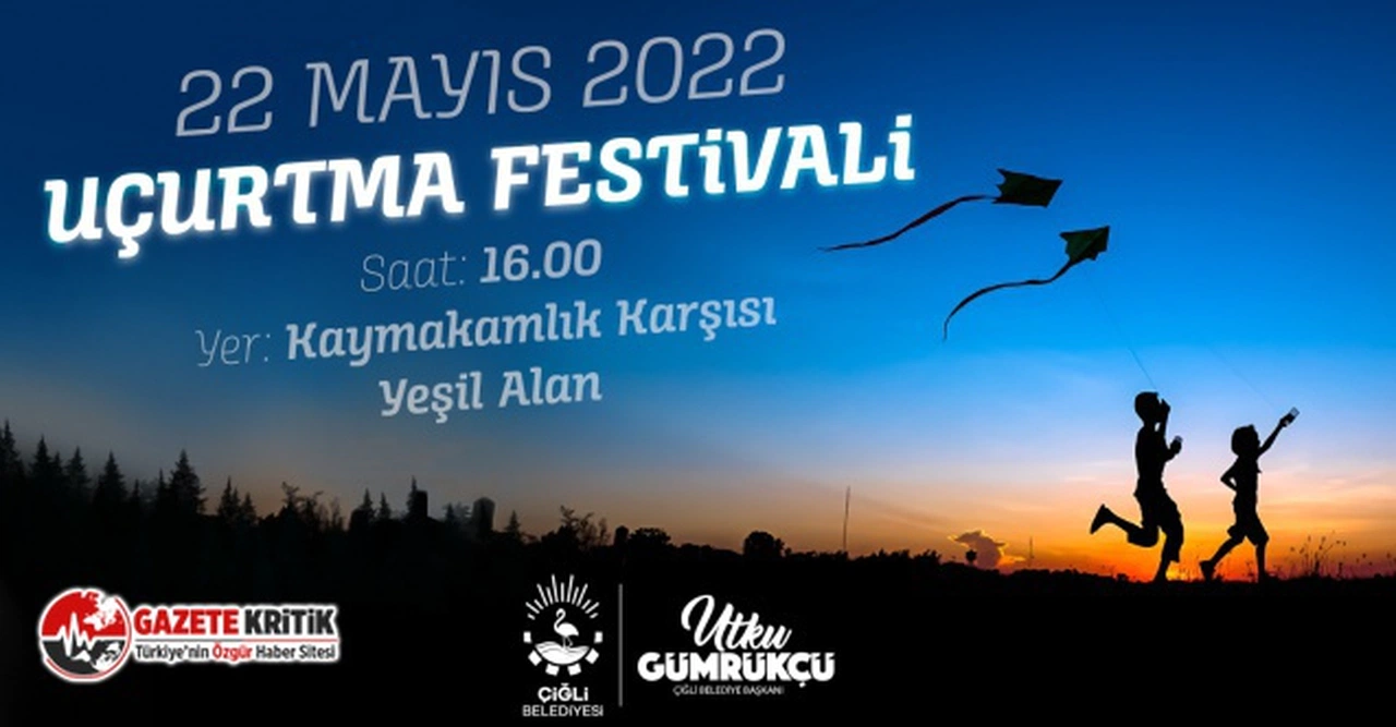 Çiğli Uçurtma Festivalinde Gökyüzü Atatürk ve Türk Bayraklarıyla Renklenecek