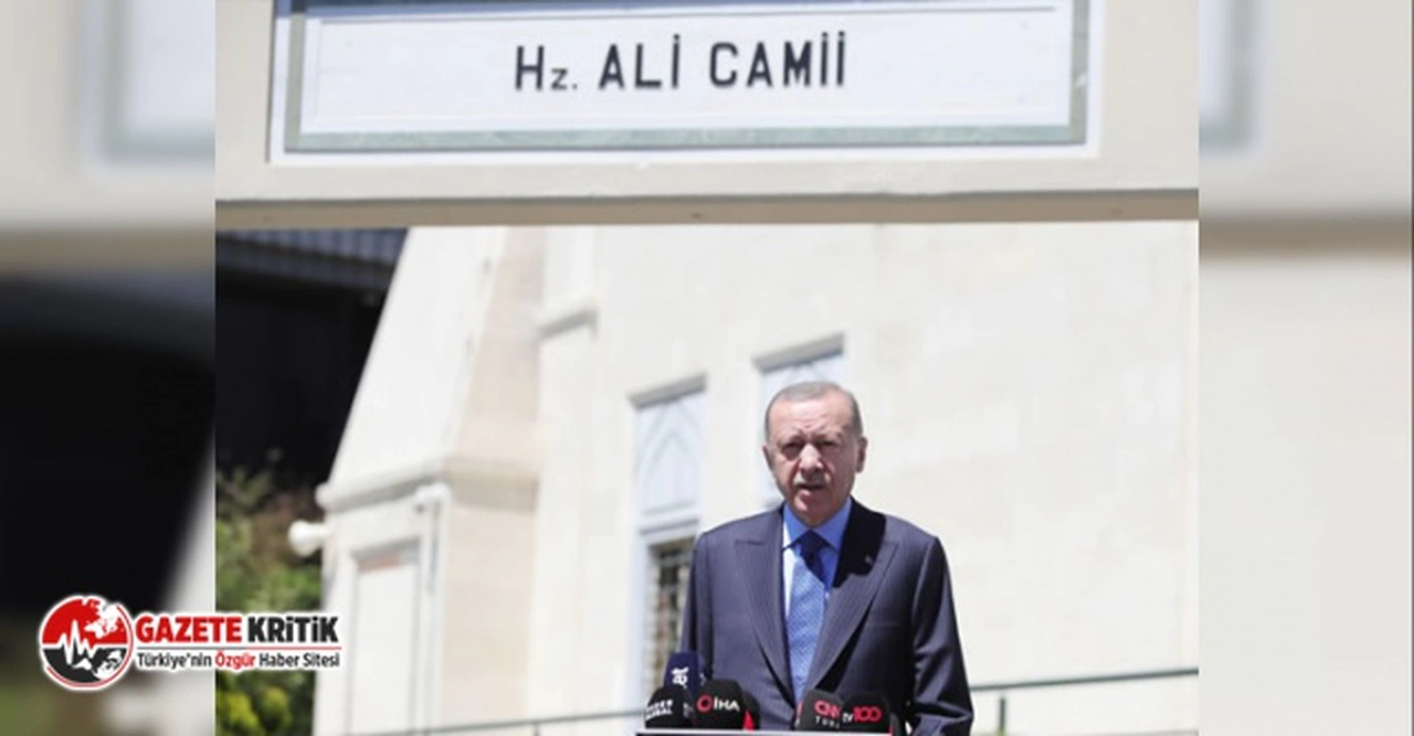 Erdoğan, Cuma namazını Hz. Ali Camii’nde kıldı