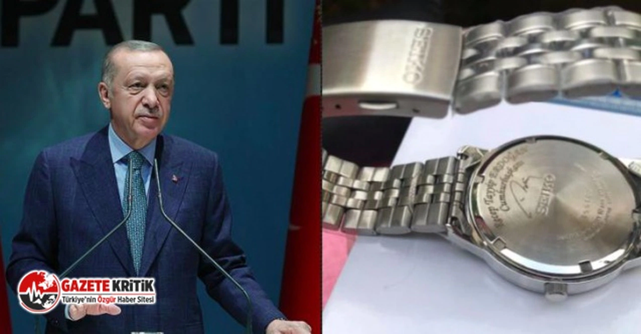 Erdoğan'ın hediye ettiği 2 bin liralık saatler, 100 bin liradan satışa çıkarıldı