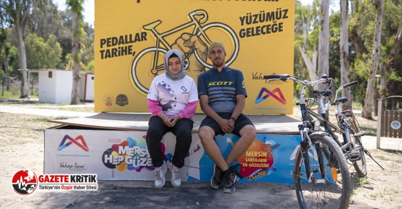 ÖZEL GEREKSİNİMLİ UMUT VE ZEHRA, KLEOPATRA BİSİKLET FESTİVALİ’NE GÖNÜL KATTI
