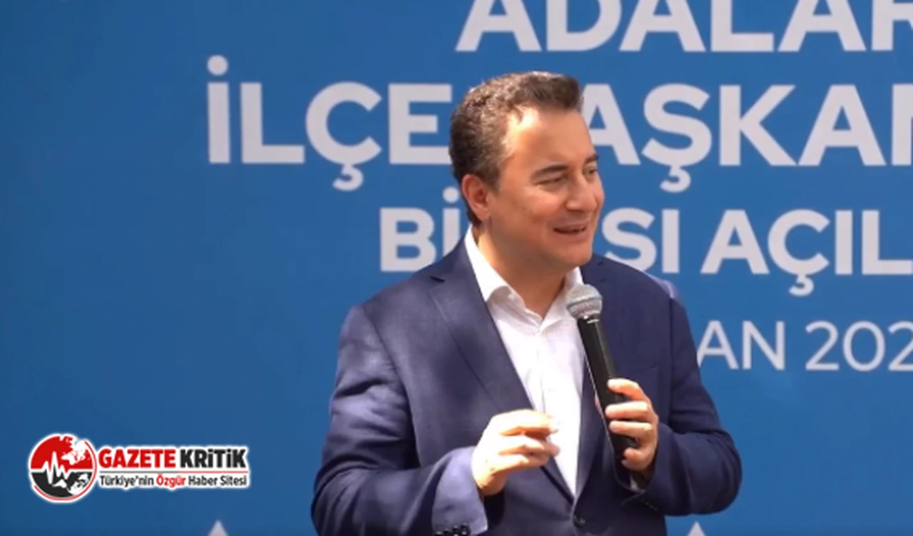 ALİ BABACAN:“BİZİM TEK AMACIMIZ ÖZGÜR VE ZENGİN BİR TÜRKİYE”