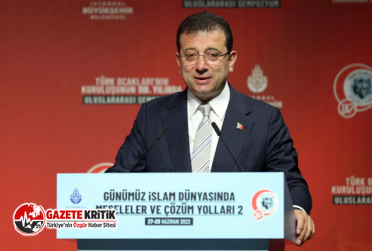 İMAMOĞLU: İSLAM COĞRAFYASINDA ÇÖZÜM OLUŞACAKSA BUNUN MERKEZİ İSTANBUL'DUR