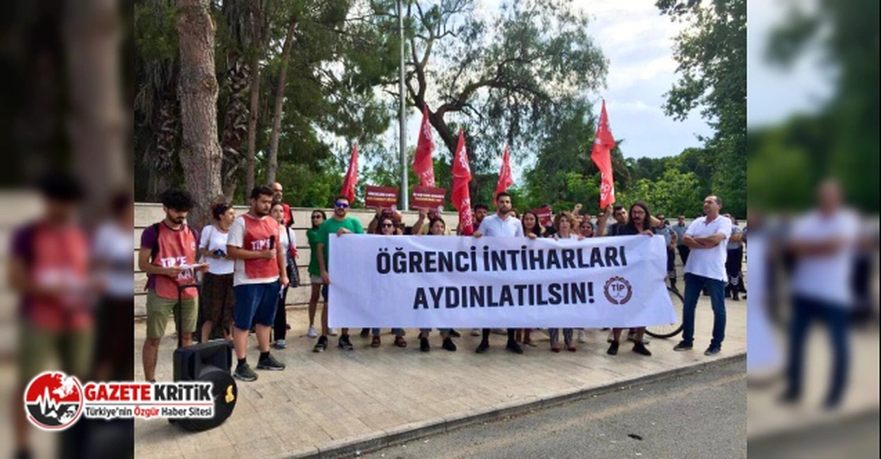 TİP Antalya İl Örgütü’nden öğrenci yurtlarındaki intiharlar için eylem