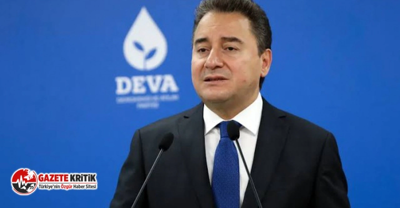 Ali Babacan: Kaygılıyım, çünkü ülkemizin iflas çukuruna düşmesi an meselesi