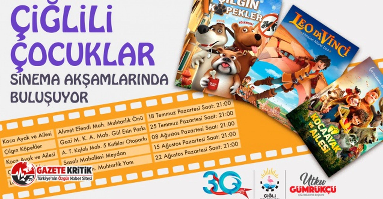 Çiğlili Çocuklar Sinema Akşamlarında Buluşuyor