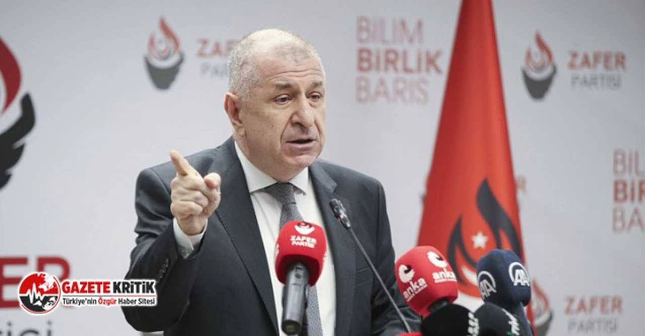 İçişleri Bakanlığı, Zafer Partisi Genel Başkanı Ümit Özdağ hakkında suç duyurusunda bulundu