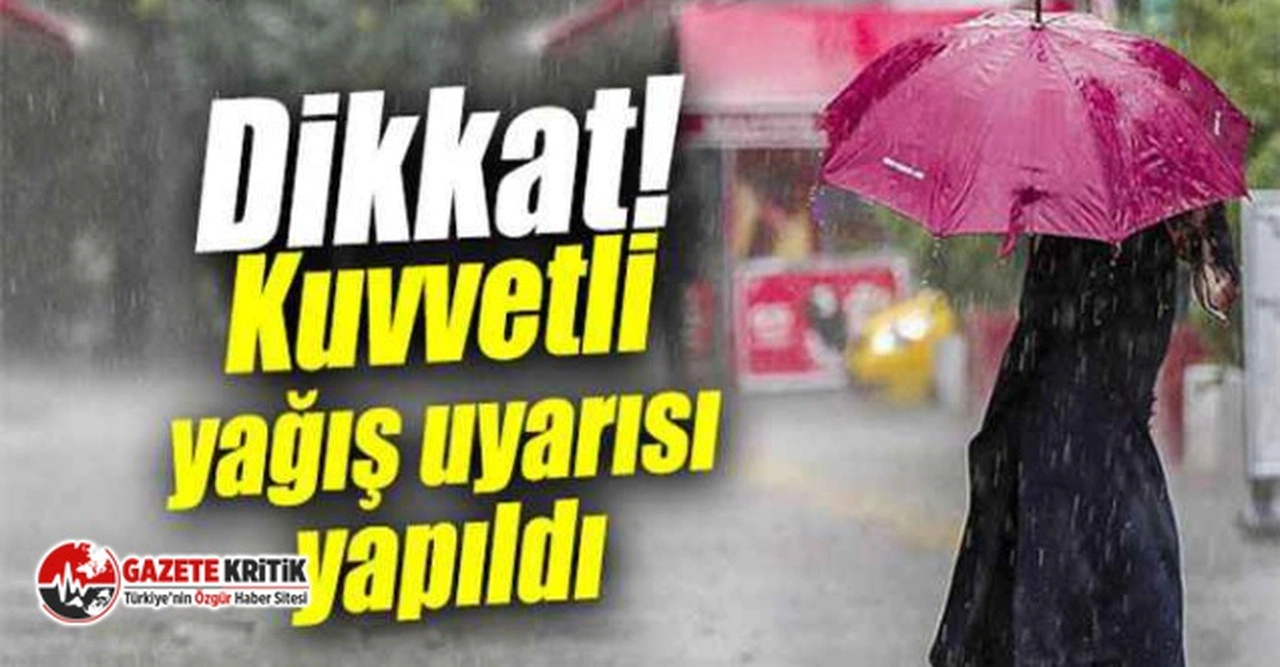 9 il için öğleden sonra yağış uyarısı!