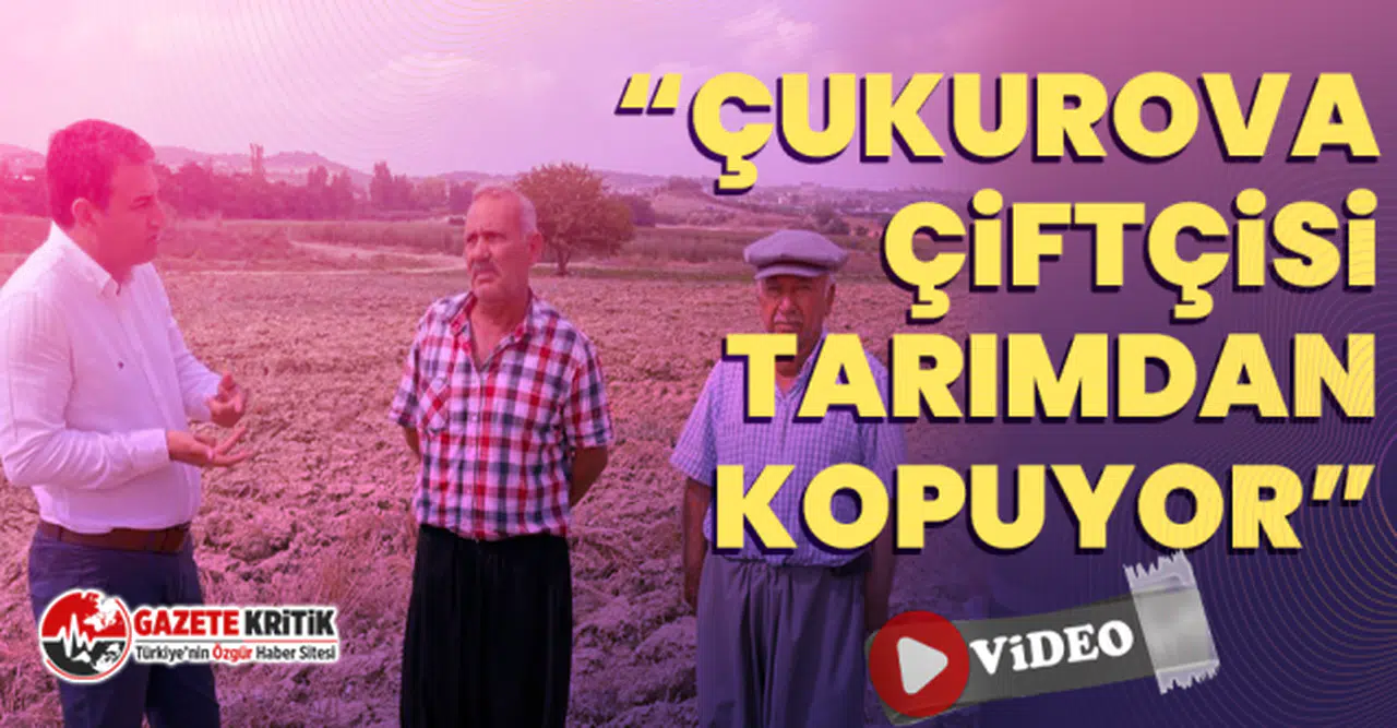 CHP'li Burhanettin Bulut, “Çukurova Çiftçisi, Tarımdan Kopuyor”