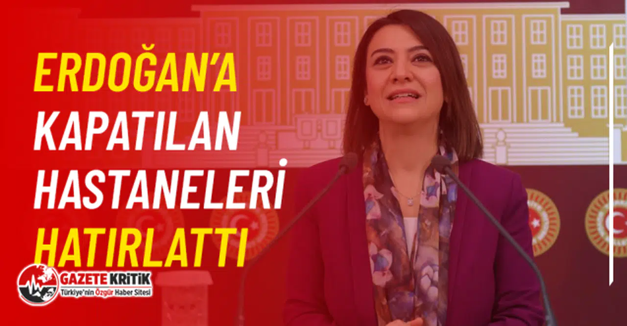 CHP'li Gamze Taşçıer Erdoğan'a Kapatılan Hastaneleri Hatırlattı
