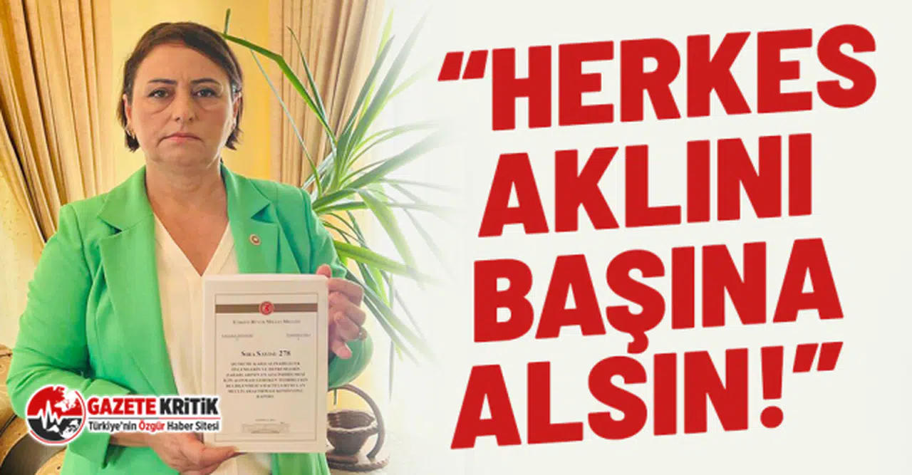 CHP'li Müzeyyen Şevkin, “522 sayfalık TBMM Deprem Raporu kâğıt üzerinde kalıyor!”