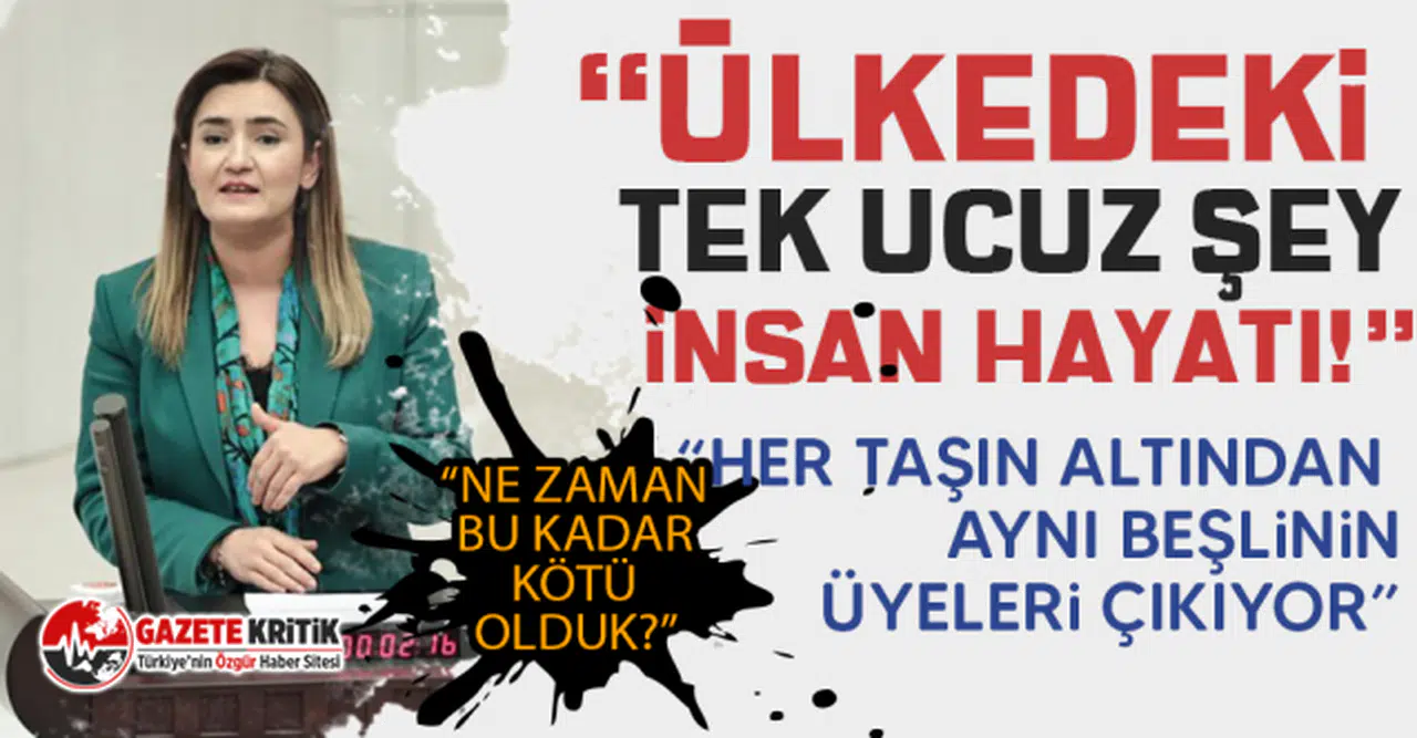 CHP'li Sevda Erdan Kılıç: “Ülkedeki tek ucuz şey: İnsan hayatı!”