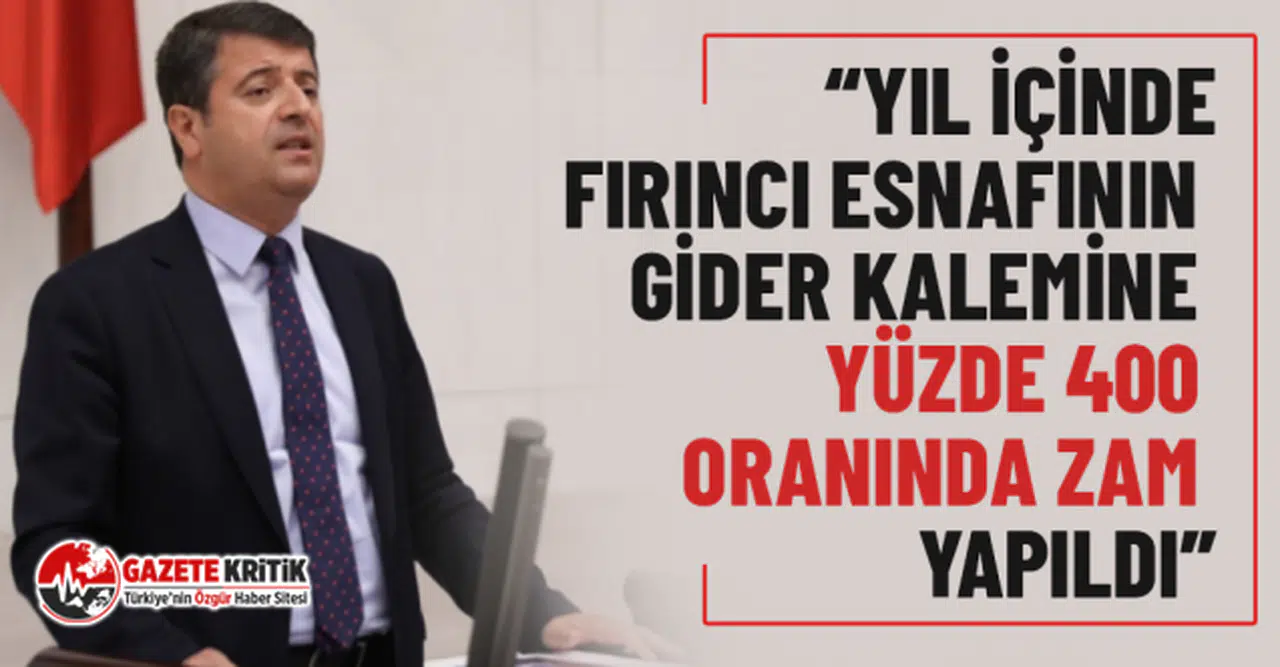 CHP’li Tutdere: AKP’nin Zam Düzeni Esnaf İle Vatandaşı Karşı Karşıya Getirdi