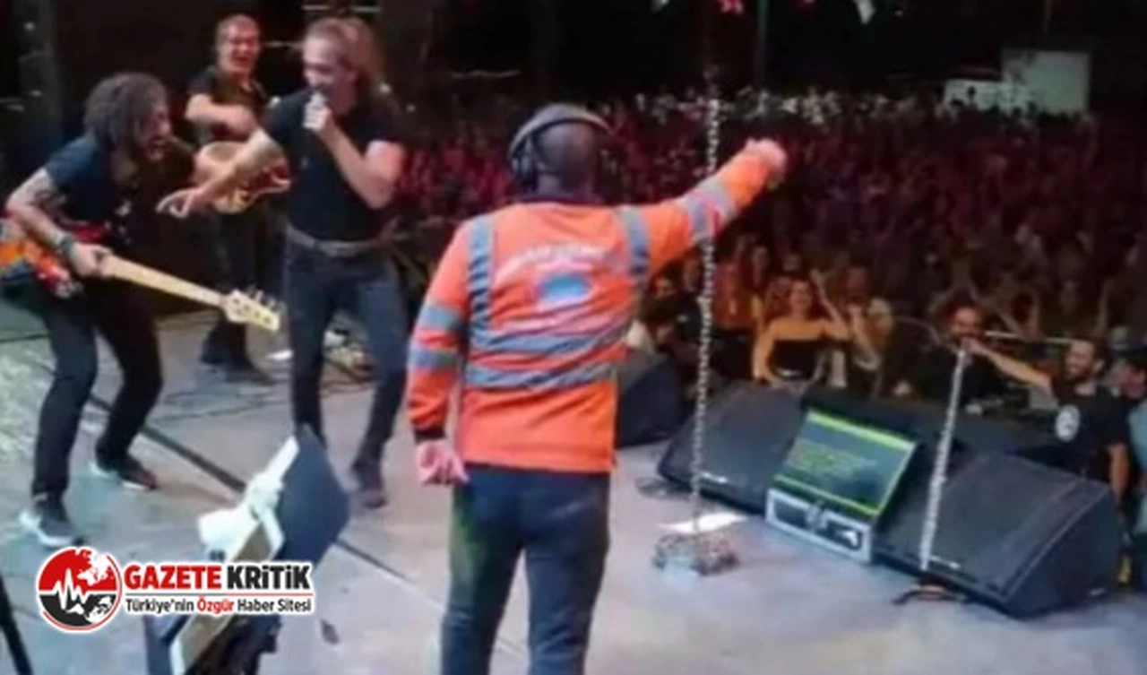 Dans eden temizlik işçisi bu kez konserde performans sergiledi