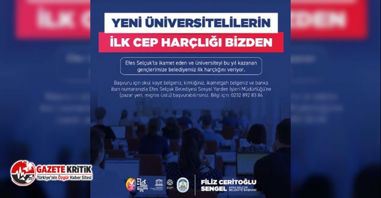 Efes Selçuklu Yeni Üniversitelilerin İlk Harçlıkları Belediyeden