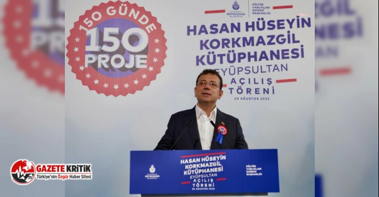 Ekrem İmamoğlu, Korkmazgil'in Adını Taşıyan Kütüphaneyi Açtı!