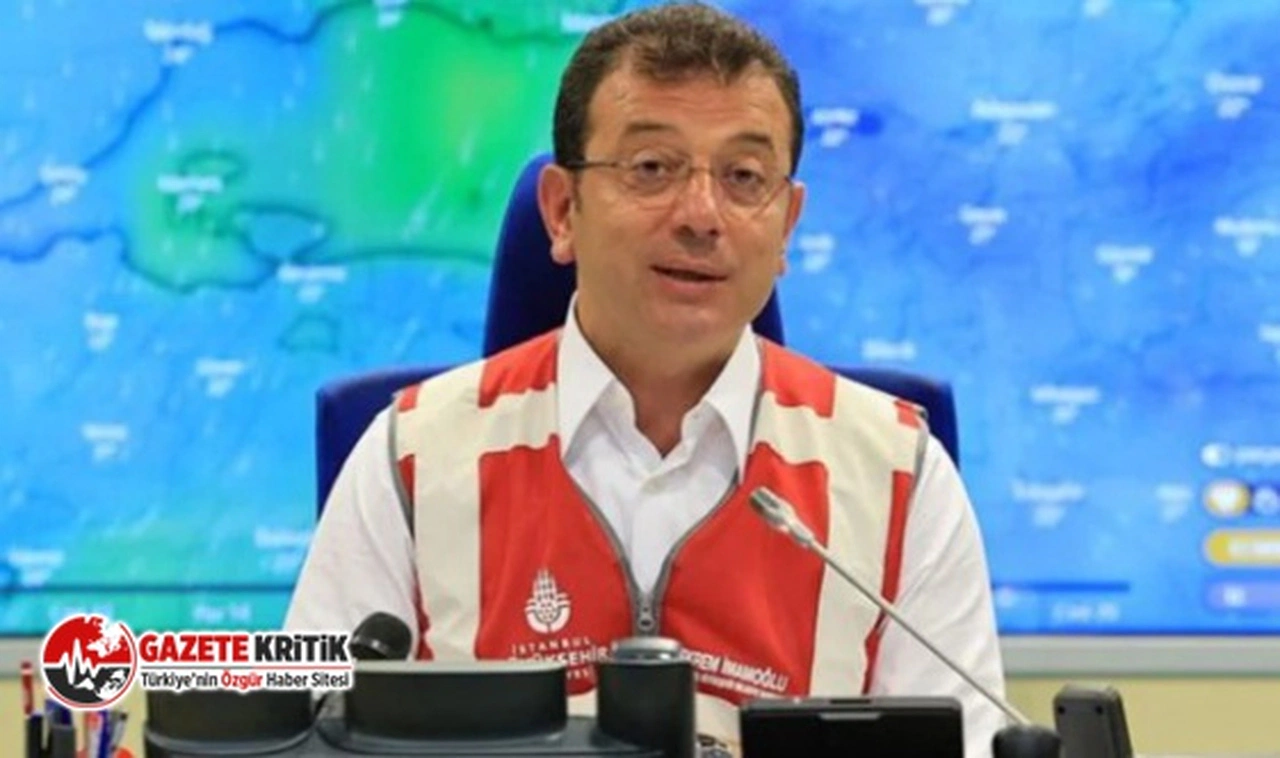 Ekrem İmamoğlu, sağanak yağışla ilgili açıklamalarda bulundu