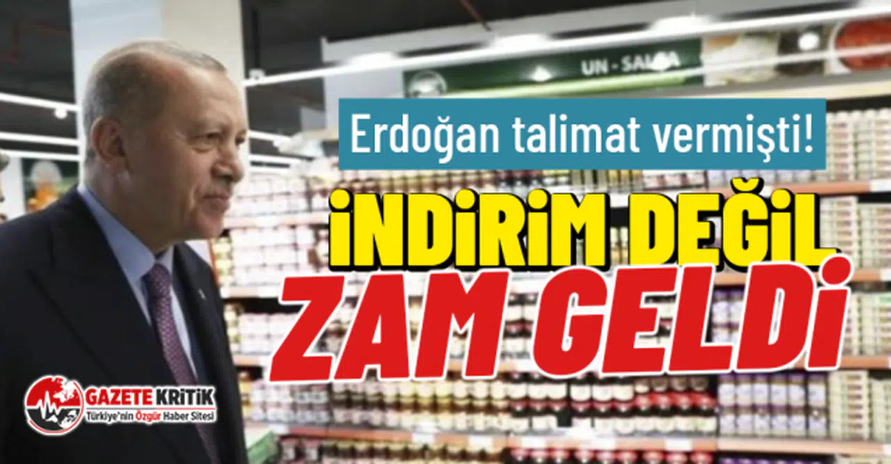 Erdoğan talimat vermişti!  İndirim değil zam geldi