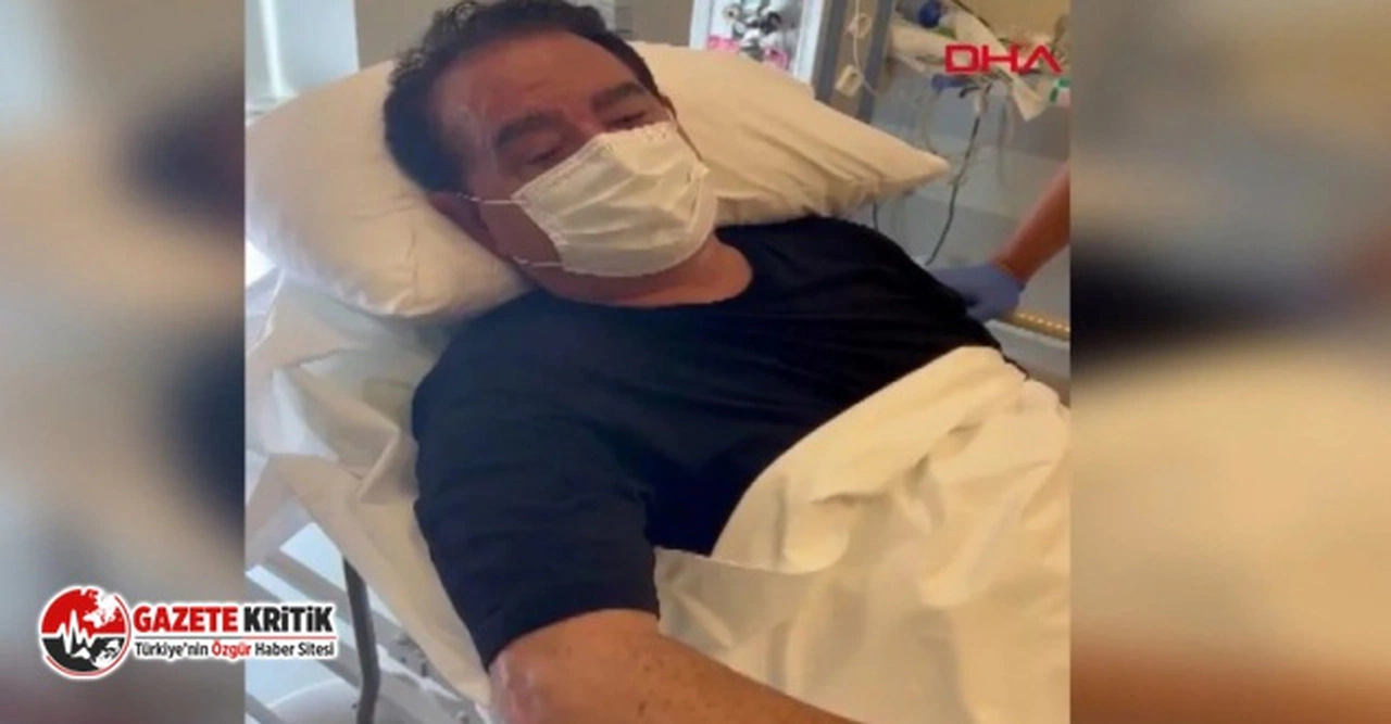 İbrahim Tatlıses'ten kaza sonrası ilk görüntü! Hasta yatağında türkü söyledi