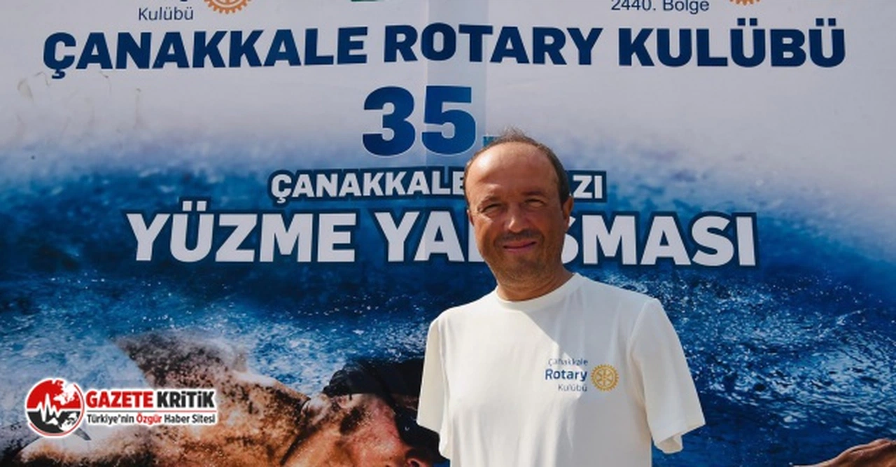 İki kolunu kazada kaybeden başkan, Zafer Bayramı'nda Çanakkale Boğazı’nı yüzerek geçti 