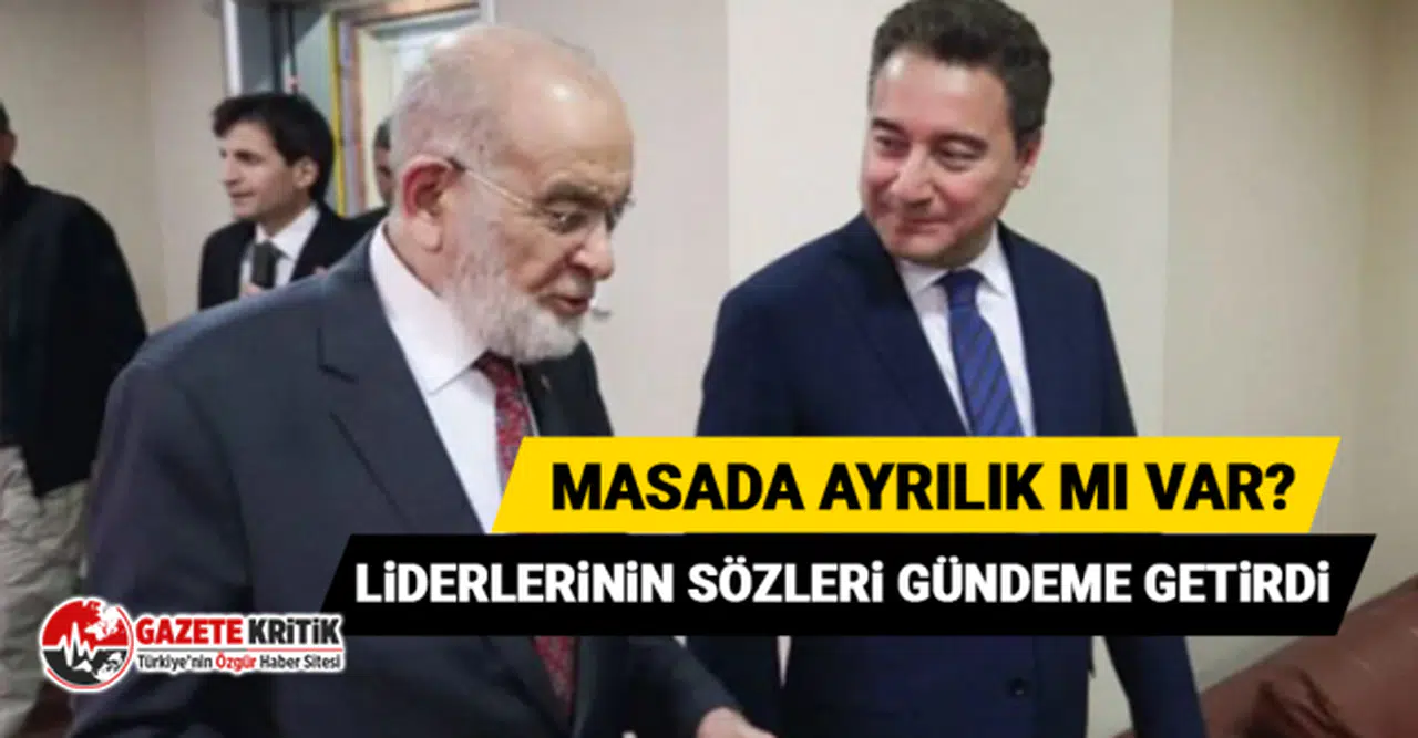 Masada ayrılık mı var? Liderlerinin sözleri gündeme getirdi