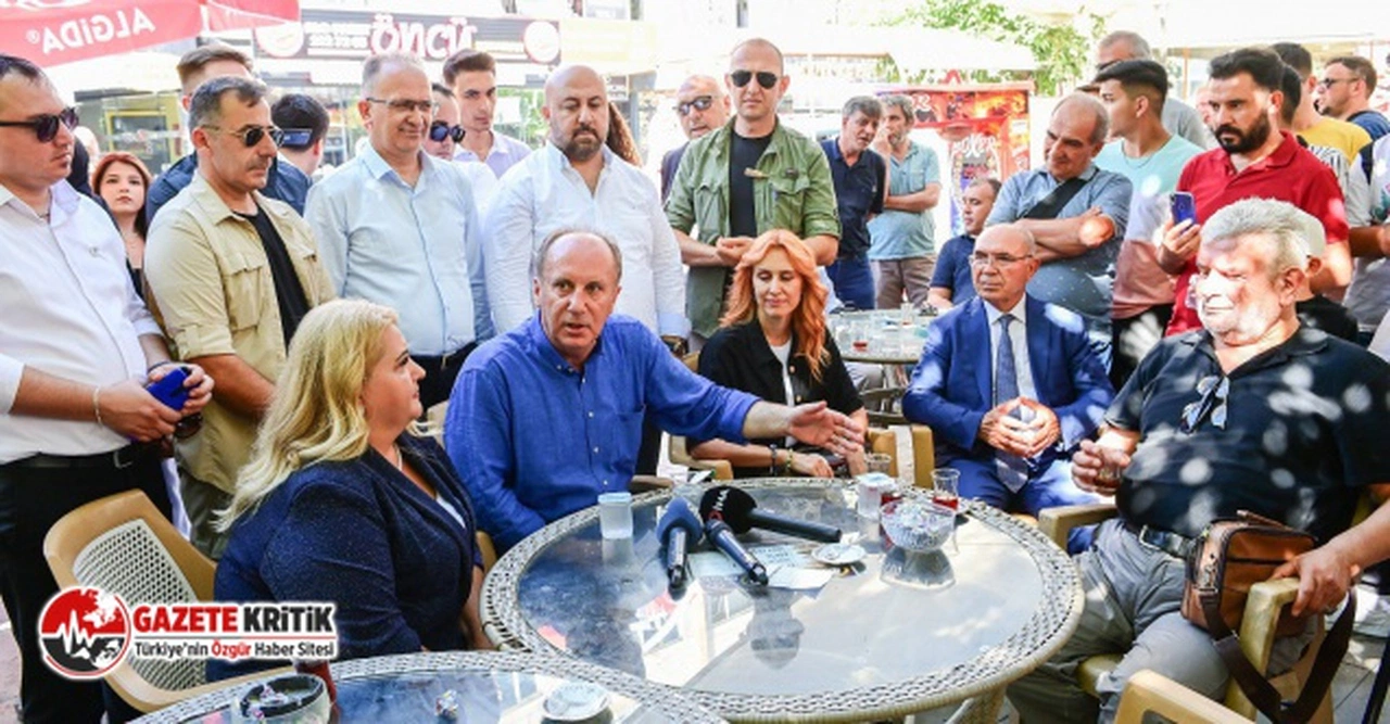 MUHARREM İNCE: “TÜRKİYE’NİN EN BÜYÜK SORUNU ERDOĞAN’IN KENDİSİDİR”