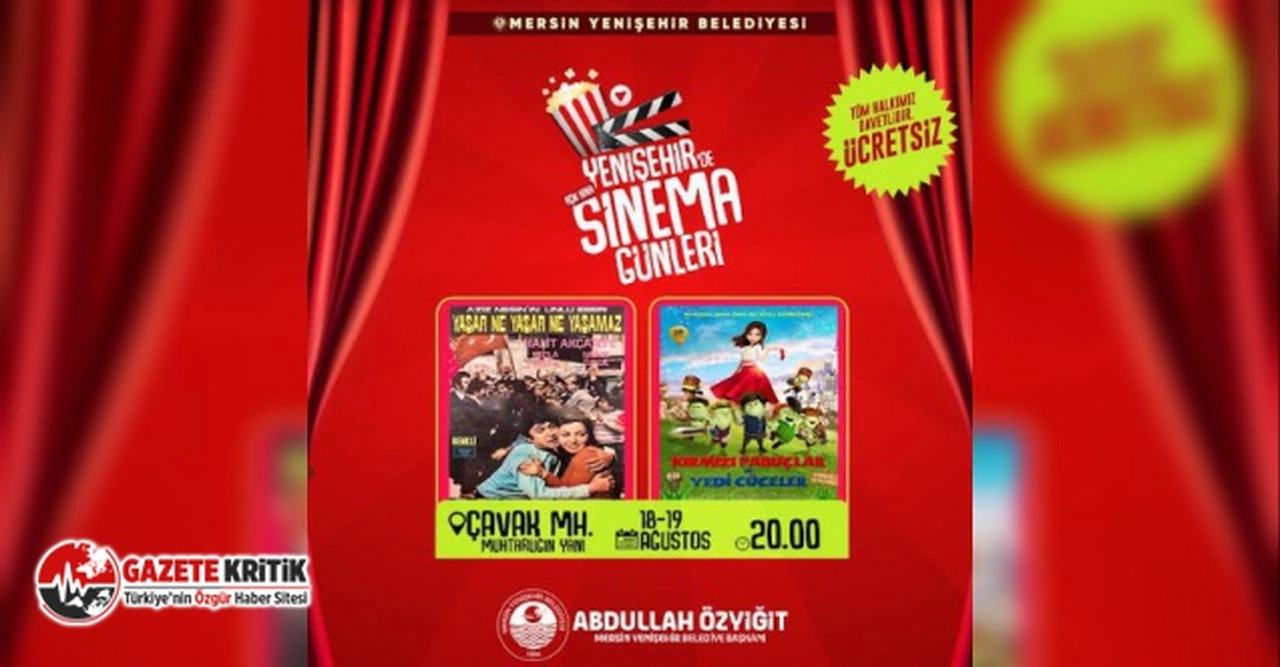 Yenişehir Belediyesi açık hava sinemasını mahallelere taşıyor