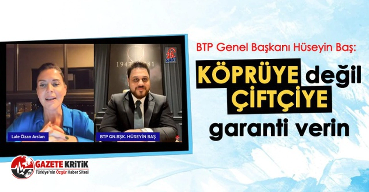 BTP lideri Hüseyin Baş: Laiklik zannedildiğinin aksine dini yok eden değil, dini koruyan bir kurumdur