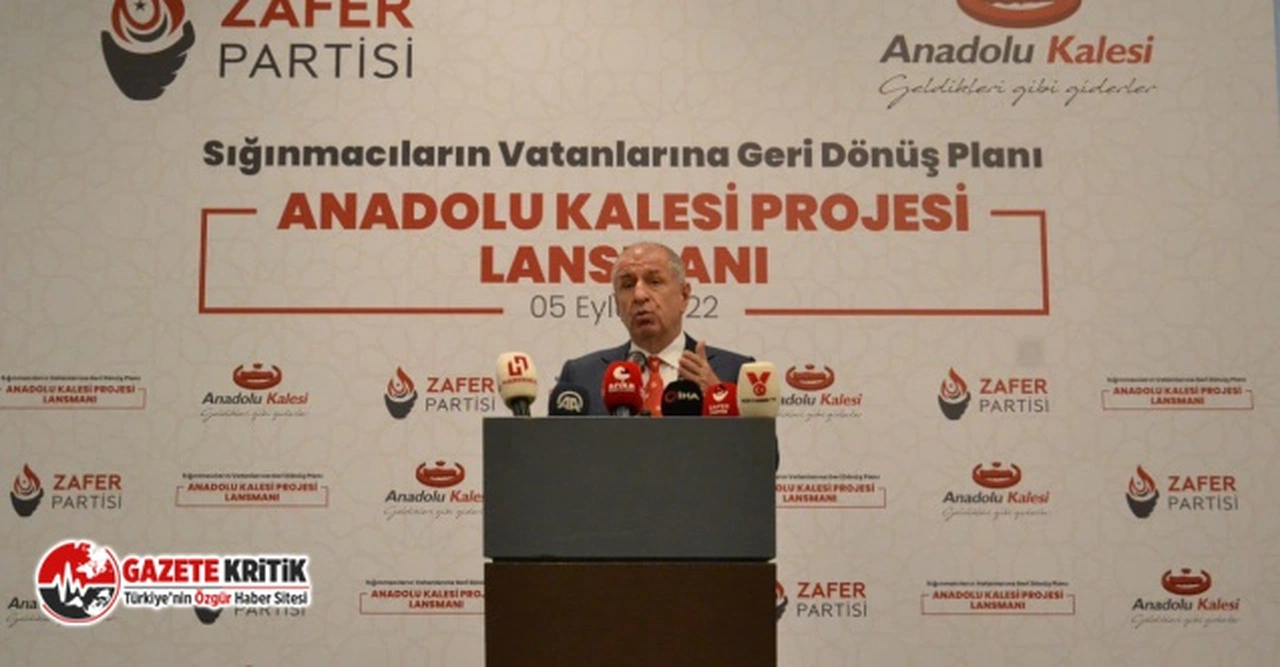 ZAFER PARTİSİ ÖRTÜLÜ İSTİLAYI ANADOLU KALESİ İLE SONA ERDİRECEKTİR