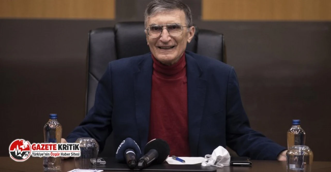 Prof. Dr. Aziz Sancar, 'KKTC tanınmalı' tişörtü giydi